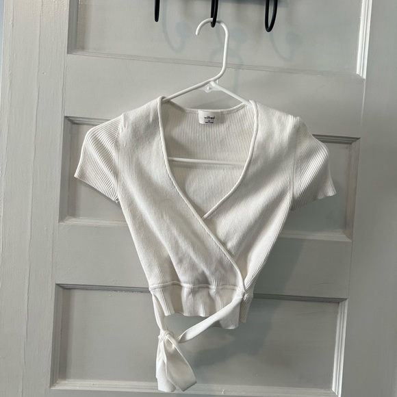 Aritzia Wilfred All Tied Up Sweater White Size XS - Picture 4 of 11